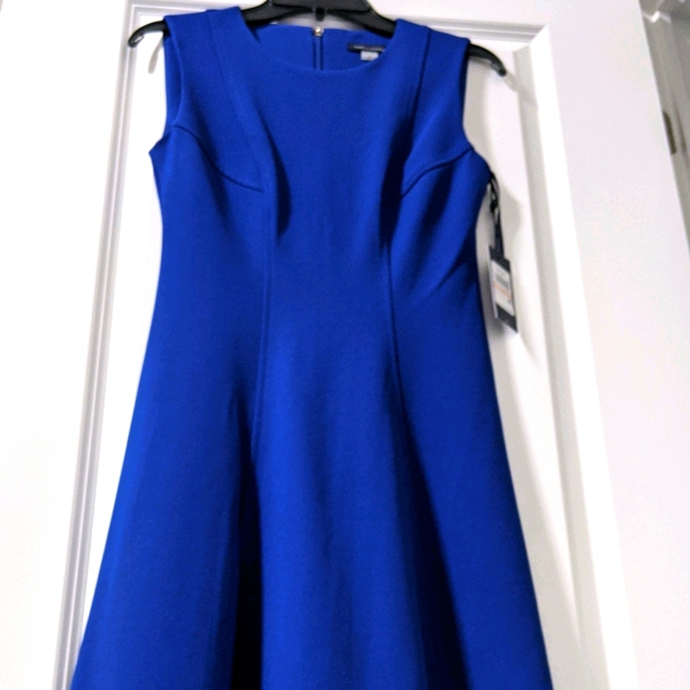 Blue Dress knee length